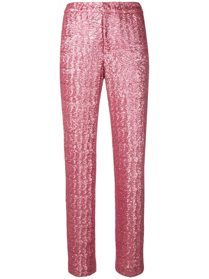 Pt01 Sequin Trousers - Pink
