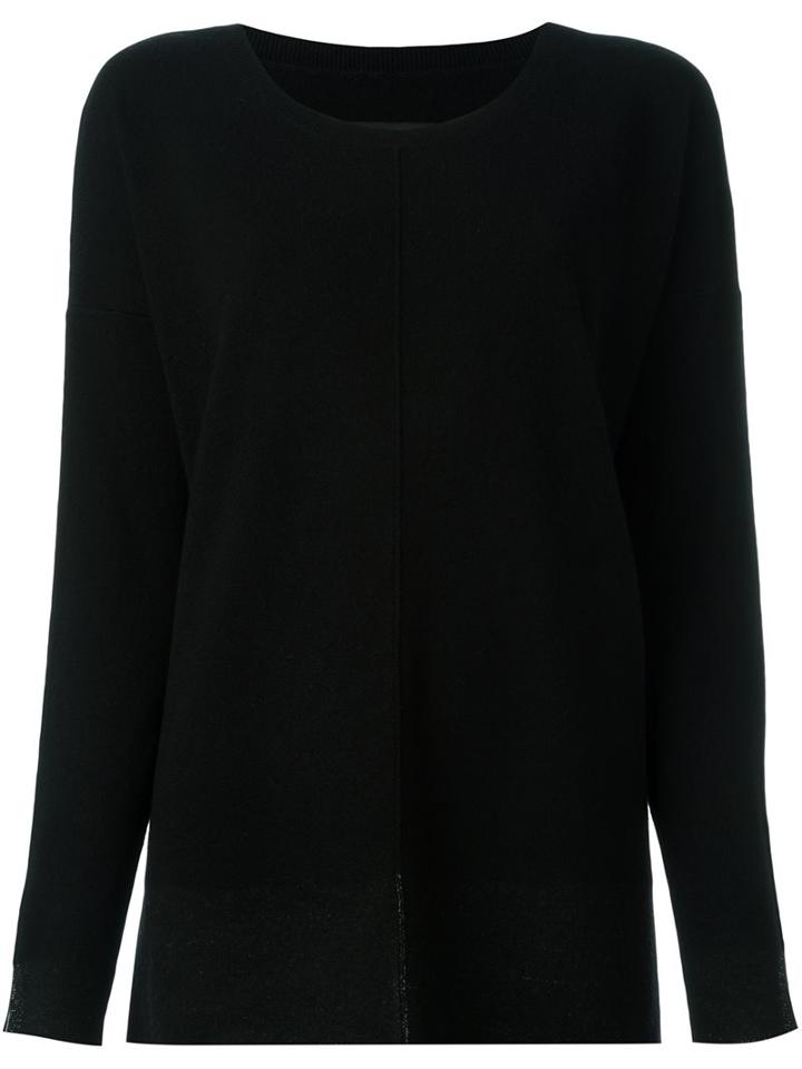 By Malene Birger Scoop Neck Jumper, Women's, Size: Xs, Black, Cashmere/wool