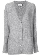 3.1 Phillip Lim Faux Pearl Button Cardigan - Grey