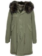 Mr & Mrs Italy Long Fur-trimmed Parka