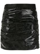 À La Garçonne Saia Borracha Camuflada - Black