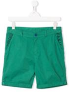 Kenzo Kids Logo Print Shorts - Green