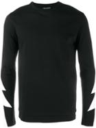Neil Barrett - Lightning Bolt Print T-shirt - Men - Cotton - M, Black, Cotton