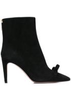 Red Valentino Red(v) Bow Ankle Boots - Black