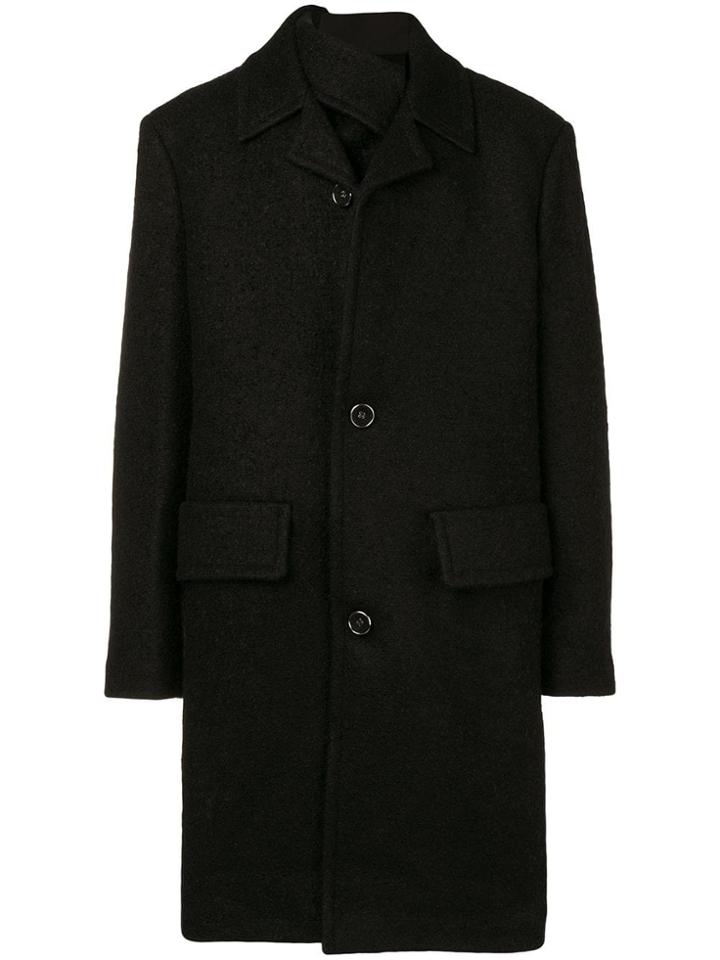 Raf Simons Single-breasted Coat - Black