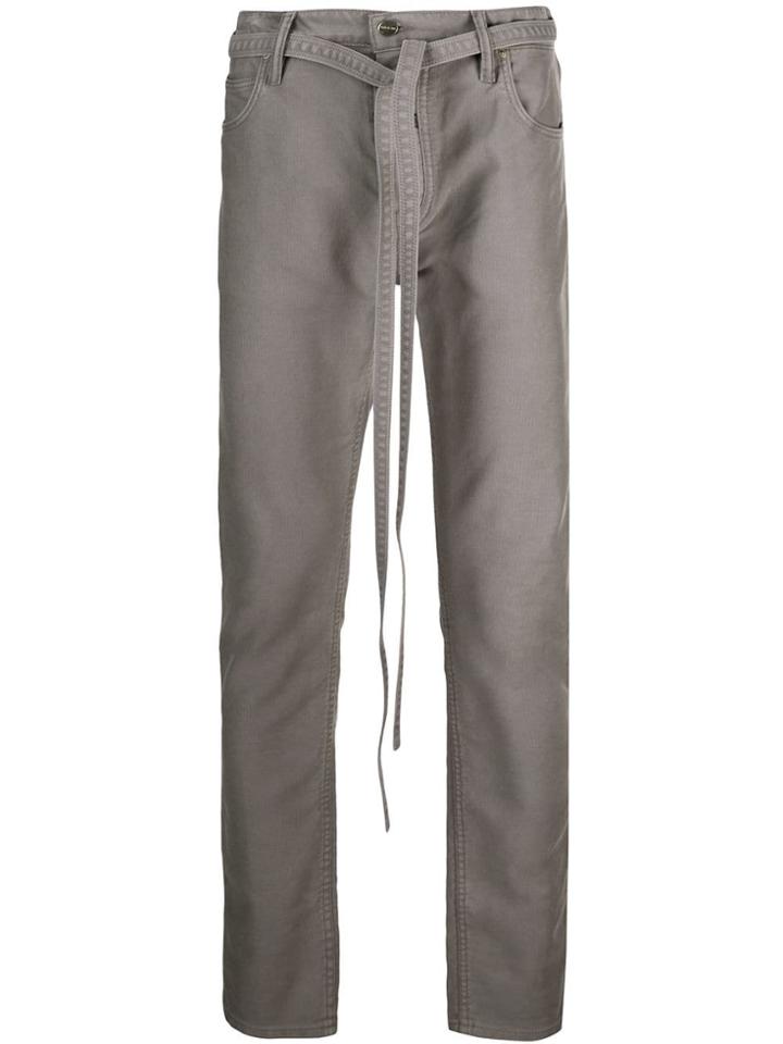 Fear Of God Tie Waist Trousers - Grey