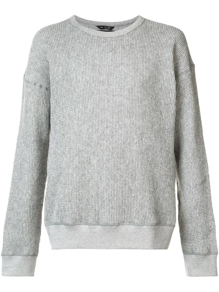 Wings+horns Thermal Jumper, Men's, Size: Xl, Grey, Cotton/polyamide/wool