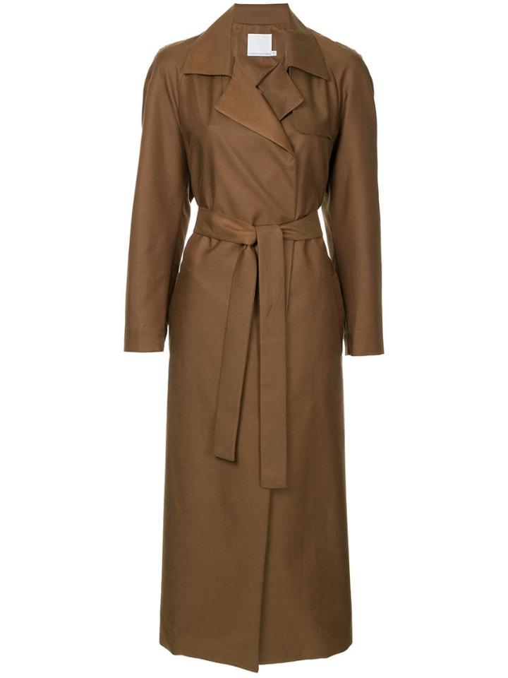 Christopher Esber Belted Trench Coat - Brown