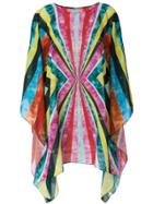 Mary Katrantzou Striped Short Kaftan - Multicolour