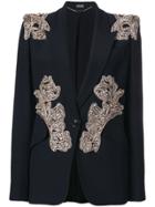 Alexander Mcqueen Bead Embellished Blazer - Black