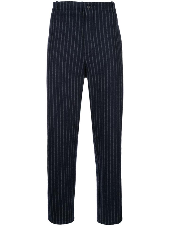 Forme D'expression Pinstripe Trousers - Black