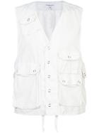 Engineered Garments Cargo Pocket Waistcoat - White