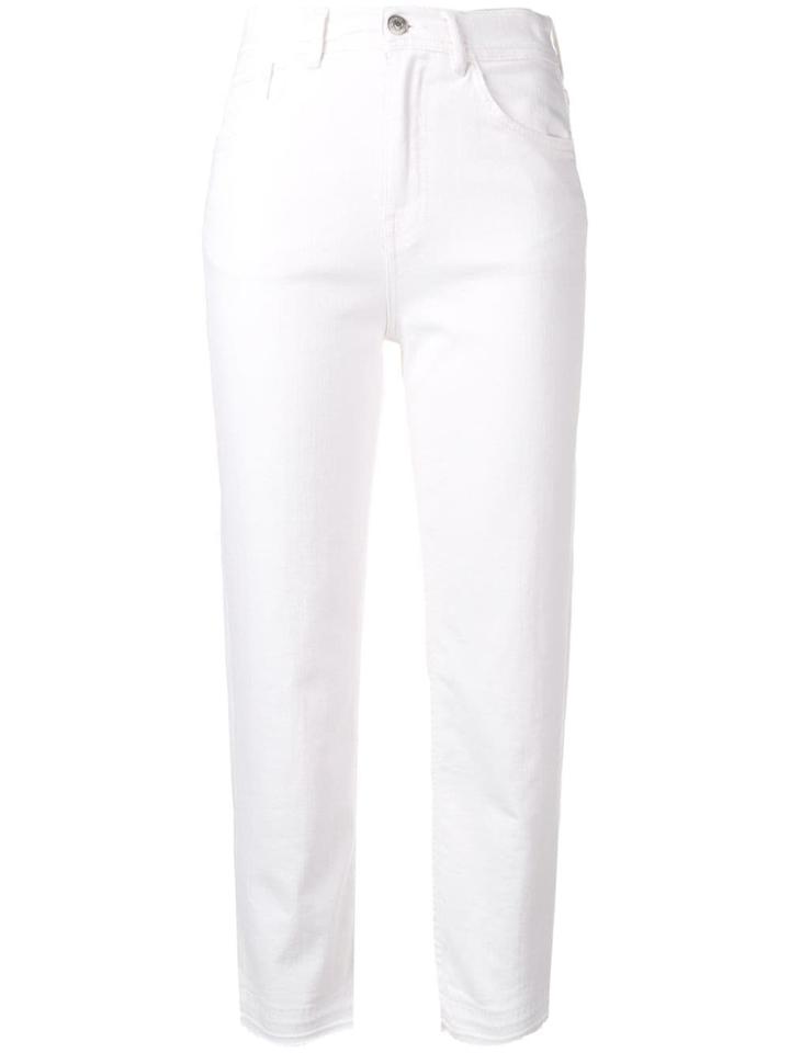 Haikure Frayed Hem Jeans - White