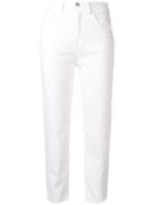 Haikure Frayed Hem Jeans - White