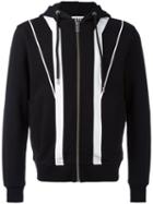 Les Hommes Urban Striped Hoodie, Men's, Size: Xl, Black, Cotton