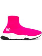 Balenciaga Speed Sneakers - Pink & Purple