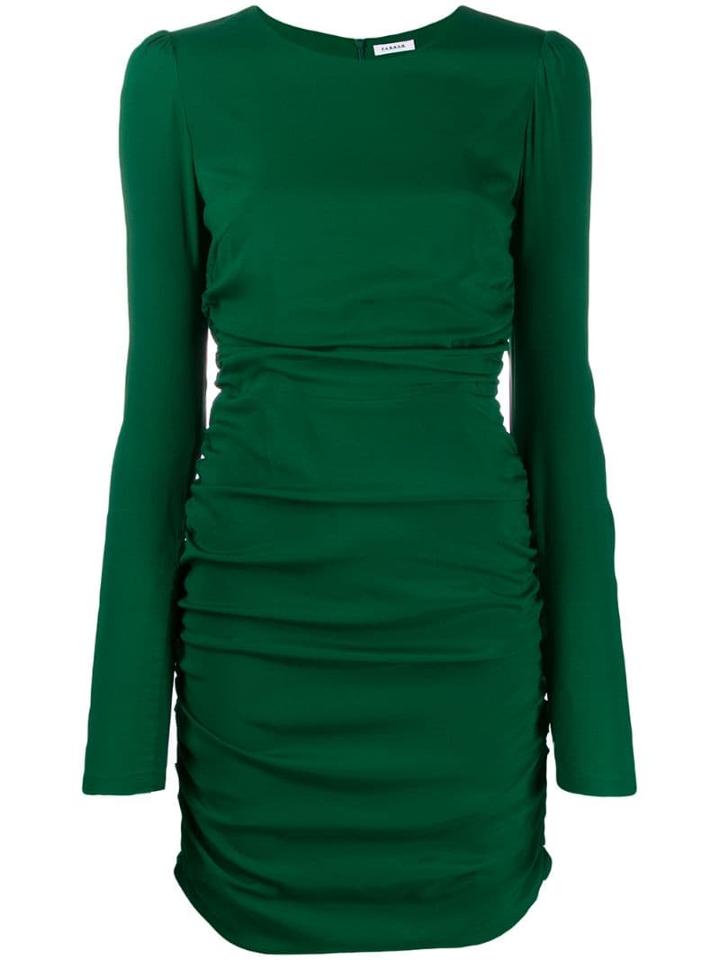 P.a.r.o.s.h. Ruched Mini Dress - Green