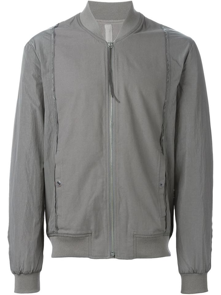 Silent Damir Doma Japet Bomber Jacket, Men's, Size: Xl, Grey, Cotton