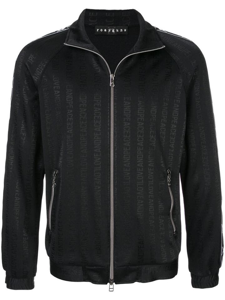 Roarguns Love Peace Print Jacket - Black