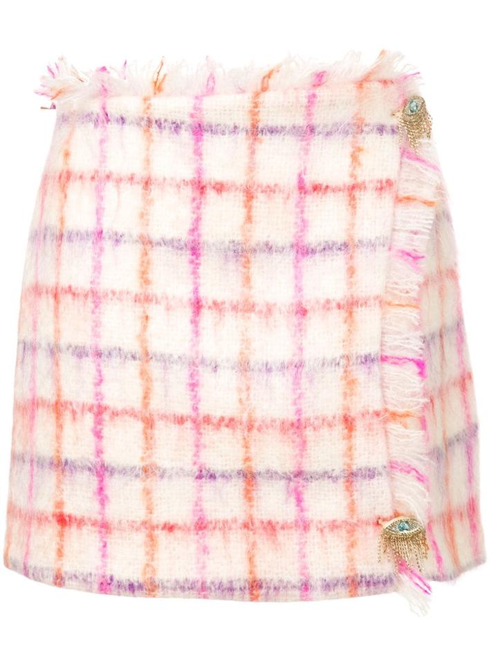 Vivetta Plaid Mini Skirt - Pink & Purple