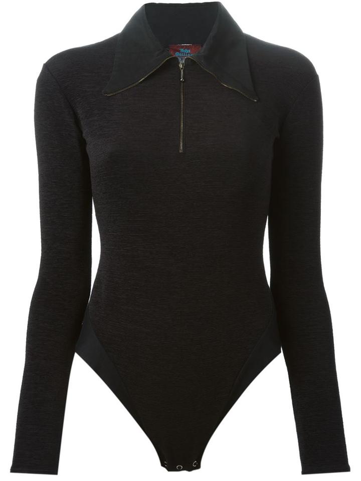 John Galliano Vintage 80s Polo Zipped Body