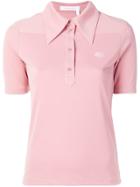 See By Chloé Embroidered Bisou Polo Shirt - Pink