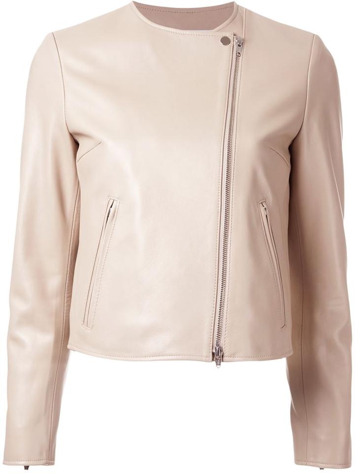 Le Ciel Bleu Minimal Biker Jacket