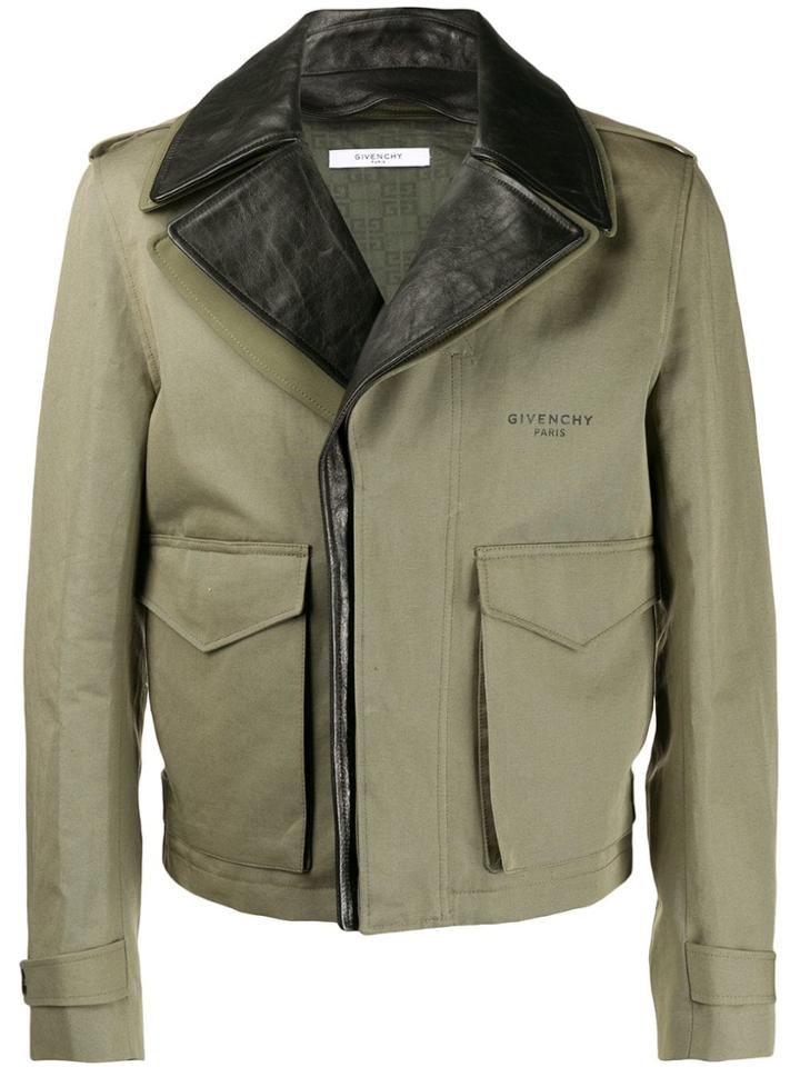 Givenchy Layered Biker Jacket - Green