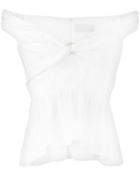 Peter Pilotto Bardot O-ring Blouse - White