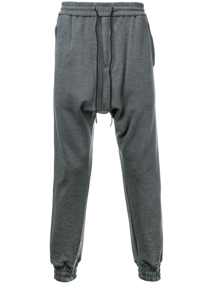 Juun.j - Tapered Drawstring Sweatpants - Men - Acrylic/polyamide/wool/nylon - 48, Grey, Acrylic/polyamide/wool/nylon