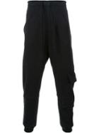 Bassike 'utility' Fleece Track Pants, Men's, Size: Small, Black, Cotton/elastodiene