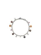 Bottega Veneta Pearl-embellished Bracelet - Silver