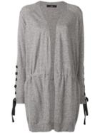 Steffen Schraut Ribbon Laced Cardi-coat - Grey