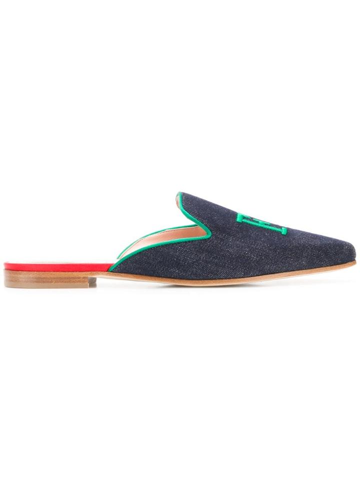 Alberta Ferretti Fly With Me Mules - Blue