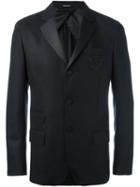 Alexander Mcqueen Embellished Check Pocket Blazer, Men's, Size: 50, Black, Silk/polyester/viscose/virgin Wool