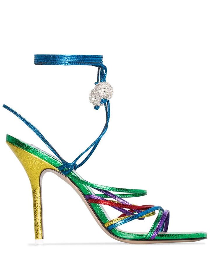 Attico Eve 110mm Strappy Sandals - 021 Multicoloured