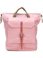 Ally Capellino Front Patch Pocket Backpack - Pink & Purple