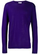 Closed Crew Neck Pullover - Purple