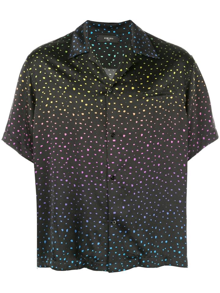 Amiri Printed Button Down Shirt - Black