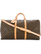 Louis Vuitton Vintage Keepall 60 Bandouliere Duffel - Brown