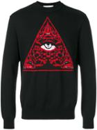 Givenchy - Illuminati Knit Jumper - Men - Cotton/polyamide/viscose/wool - Xl, Black, Cotton/polyamide/viscose/wool