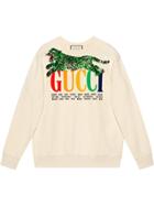 Gucci Gucci Cities Sweatshirt With Tiger - White