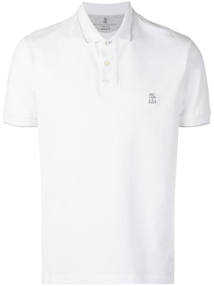 Brunello Cucinelli - Short Sleeve Polo Shirt - Men - Cotton - 52, White, Cotton