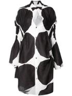 Junya Watanabe Comme Des Garçons Dotted Asymmetric Shirt Dress - Black