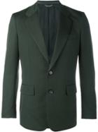John Lawrence Sullivan Buttoned Suit Jacket, Men's, Size: 38, Green, Wool/cupro