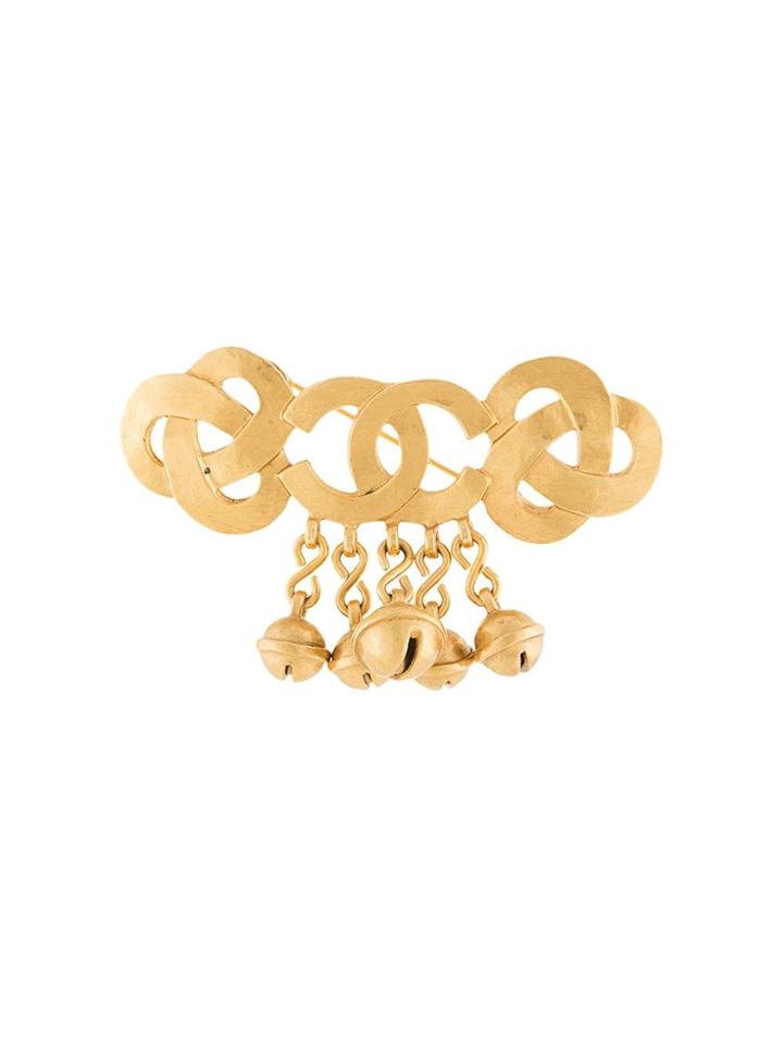Chanel Pre-owned Cc Brooch - Metallic