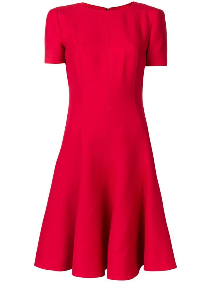 Valentino Flared Short-sleeve Dress