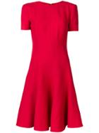 Valentino Flared Short-sleeve Dress