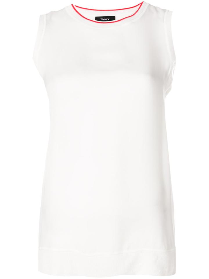 Theory Sleeveless Sweatshirt - White