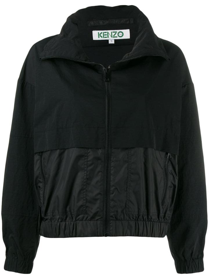 Kenzo High Neck Logo Jacket - Black